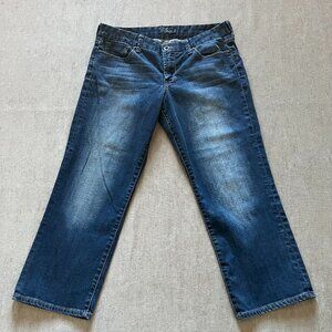 Lucky Brand Jeans Women Size 10/30 Blue Denim Sweet Crop Preppy Casual Pockets
